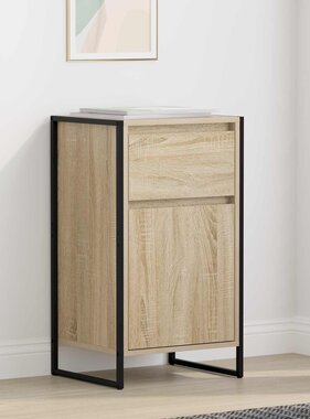 VidaXL Dressoir met lade Sonoma 81 x 36 x 150.5 cm Bewerkt hout