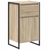 VidaXL Dressoir met lade Sonoma 81 x 36 x 150.5 cm Bewerkt hout