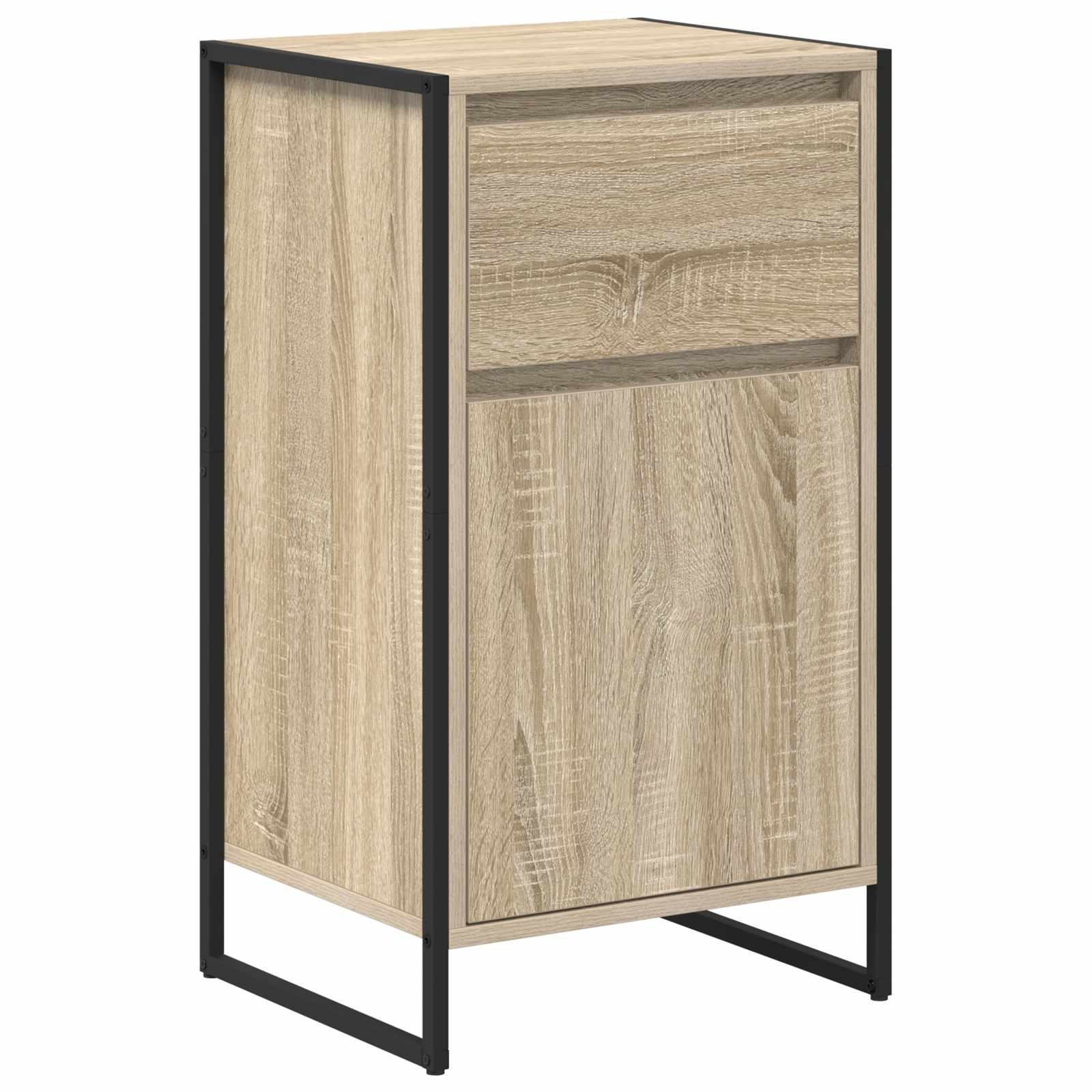 VidaXL Dressoir met lade Sonoma 81 x 36 x 150.5 cm Bewerkt hout