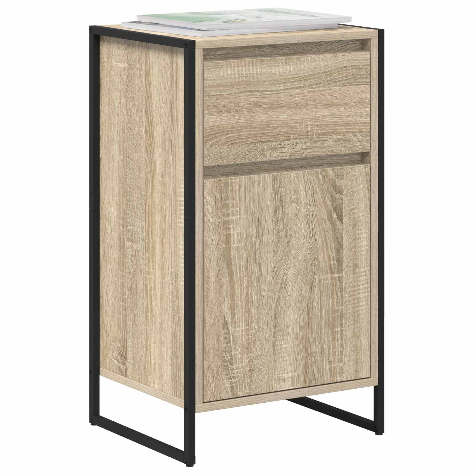 VidaXL Dressoir met lade Sonoma 81 x 36 x 150.5 cm Bewerkt hout
