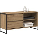 VidaXL TV-kast Ambachtelijk eiken 100 x 36 x 49,5 cm Bewerkt hout