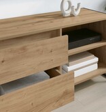 VidaXL TV-kast Ambachtelijk eiken 100 x 36 x 49,5 cm Bewerkt hout