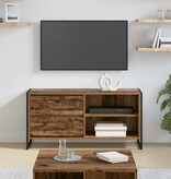 VidaXL TV-kast met lade Oud Hout 100 x 36 x 49,5 cm Bewerkt hout