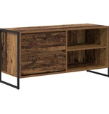 VidaXL TV-kast met lade Oud Hout 100 x 36 x 49,5 cm Bewerkt hout