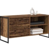 VidaXL TV-kast met lade Oud Hout 100 x 36 x 49,5 cm Bewerkt hout