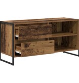 VidaXL TV-kast met lade Oud Hout 100 x 36 x 49,5 cm Bewerkt hout