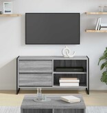 VidaXL TV-kast met lade Grijs Sonoma 100 x 36 x 49,5 cm Bewerkt hout