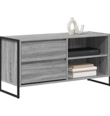 VidaXL TV-kast met lade Grijs Sonoma 100 x 36 x 49,5 cm Bewerkt hout