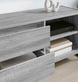 VidaXL TV-kast met lade Grijs Sonoma 100 x 36 x 49,5 cm Bewerkt hout