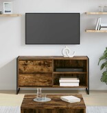 VidaXL TV-kast met lade Rook Eik 100 x 36 x 49,5 cm Bewerkt hout