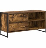 VidaXL TV-kast met lade Rook Eik 100 x 36 x 49,5 cm Bewerkt hout