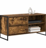 VidaXL TV-kast met lade Rook Eik 100 x 36 x 49,5 cm Bewerkt hout