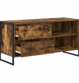 VidaXL TV-kast met lade Rook Eik 100 x 36 x 49,5 cm Bewerkt hout