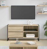 VidaXL TV-kast met lade Sonoma 100 x 36 x 49,5 cm Bewerkt hout