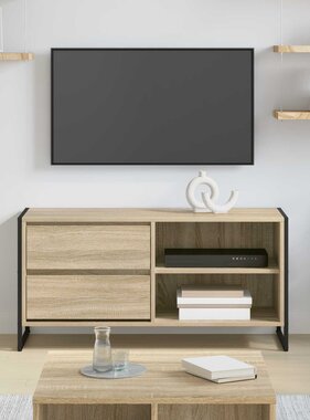 VidaXL TV-kast met lade Sonoma 100 x 36 x 49,5 cm Bewerkt hout