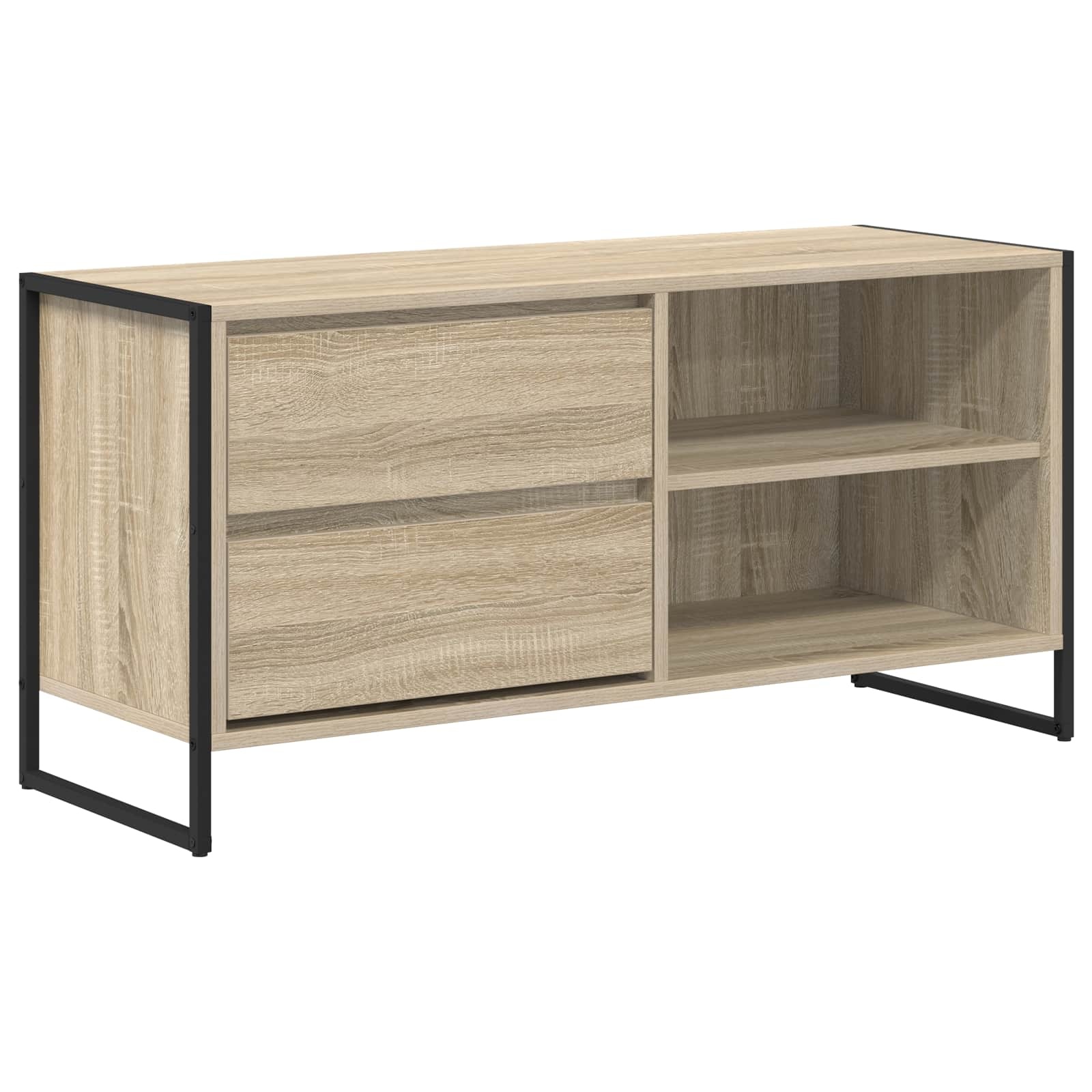 VidaXL TV-kast met lade Sonoma 100 x 36 x 49,5 cm Bewerkt hout