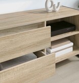 VidaXL TV-kast met lade Sonoma 100 x 36 x 49,5 cm Bewerkt hout