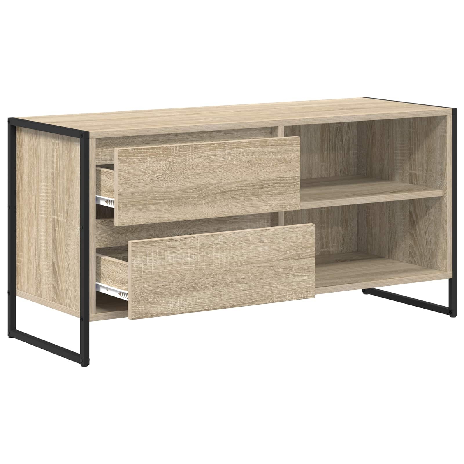 VidaXL TV-kast met lade Sonoma 100 x 36 x 49,5 cm Bewerkt hout