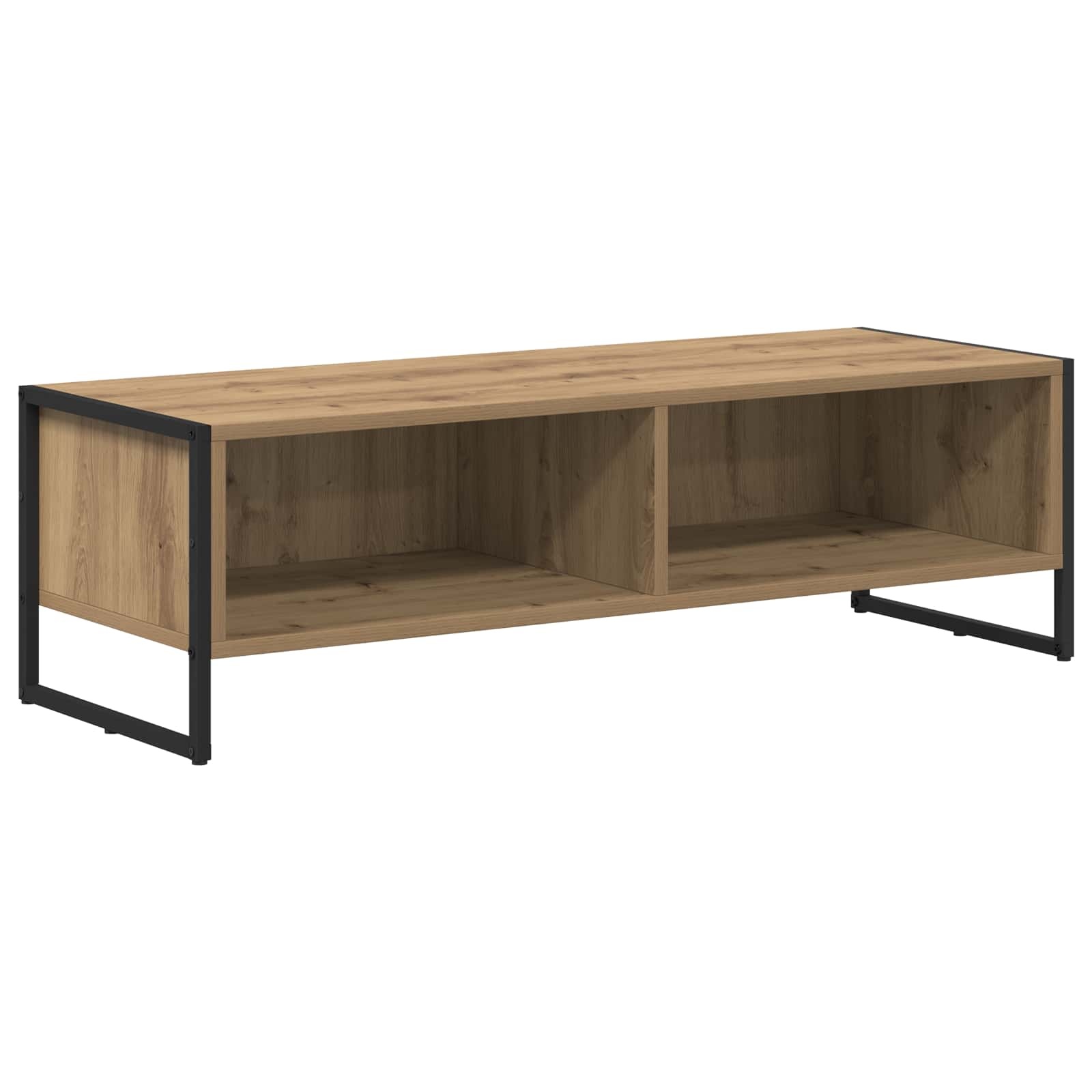 VidaXL TV-kast Ambachtelijk eiken 100 x 36.5 x 30.5 cm Bewerkt hout