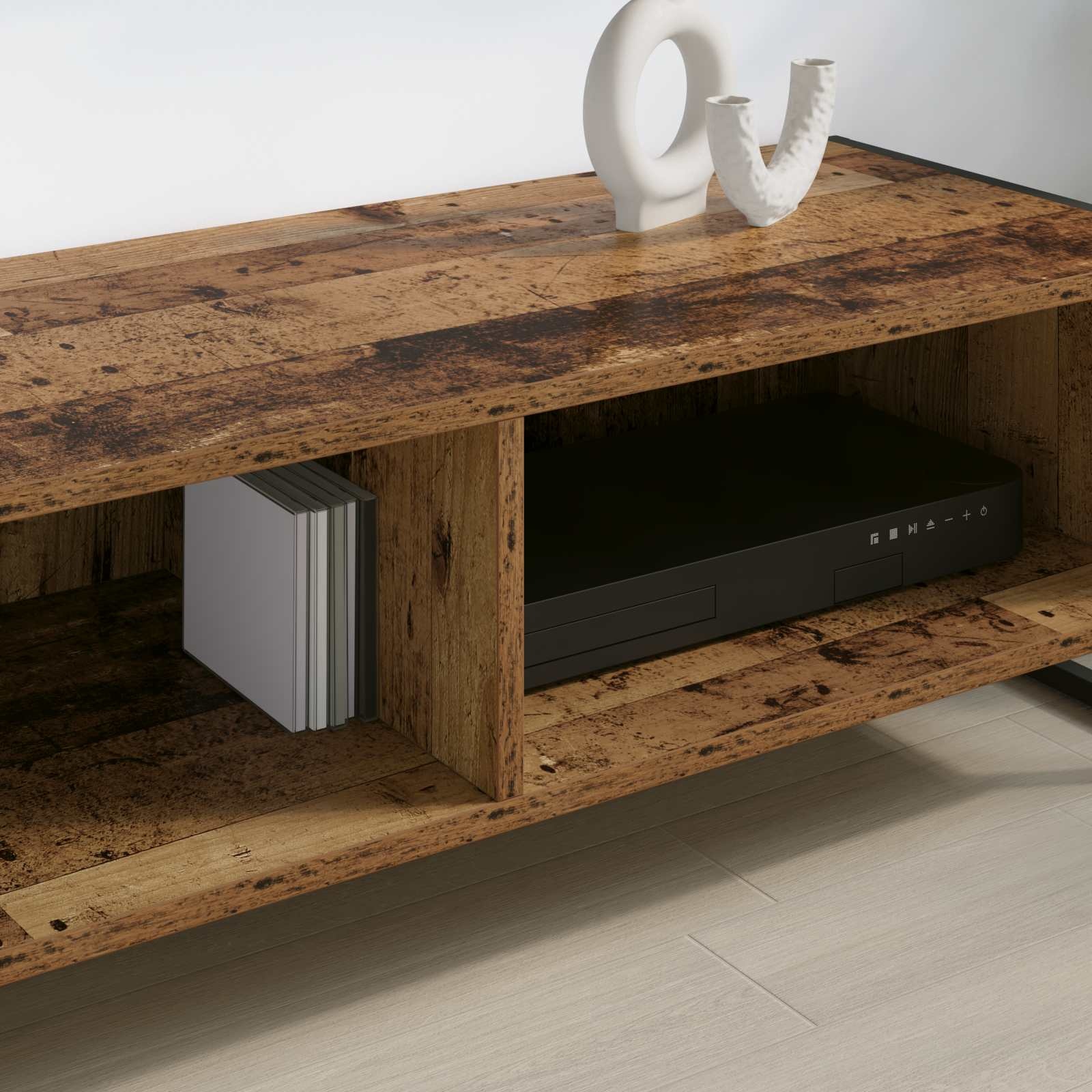 VidaXL TV-kast Oud Hout 100 x 36.5 x 30.5 cm Bewerkt hout