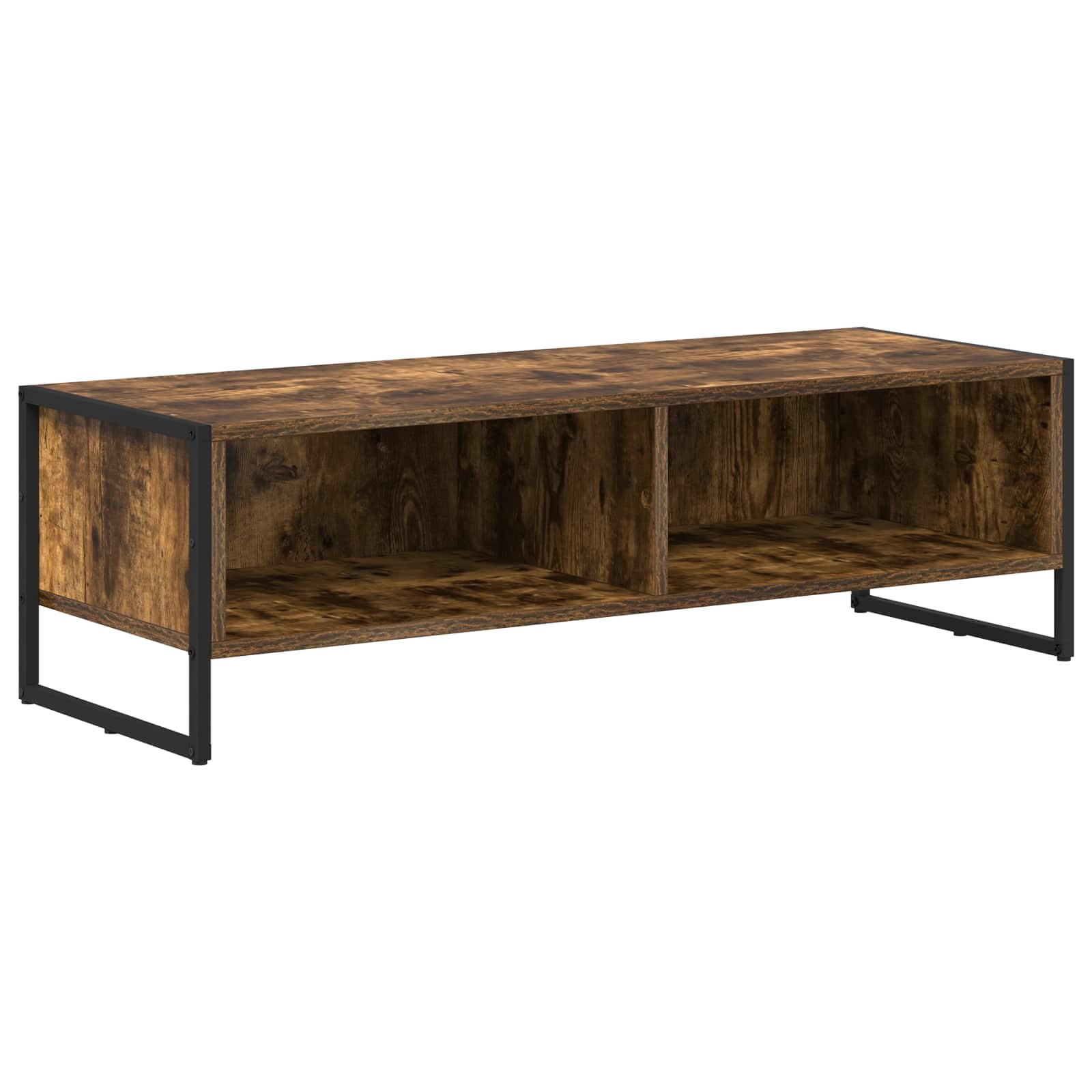 VidaXL TV-kast Rook Eik 100 x 36.5 x 30.5 cm Bewerkt hout