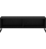 VidaXL TV-kast Zwart Eiken 100 x 36.5 x 30.5 cm Bewerkt hout