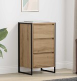 VidaXL Dressoir Ambachtelijk eiken 42 x 36 x 75.5 cm Bewerkt hout