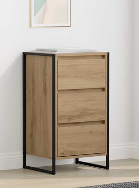 VidaXL Dressoir Ambachtelijk eiken 42 x 36 x 75.5 cm Bewerkt hout