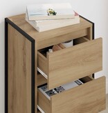 VidaXL Dressoir Ambachtelijk eiken 42 x 36 x 75.5 cm Bewerkt hout