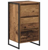 VidaXL Dressoir met lade Oud Hout 42 x 36 x 75.5 cm Bewerkt hout