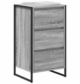 VidaXL Dressoir met lade Grijs Sonoma 42 x 36 x 75.5 cm Bewerkt hout