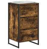 VidaXL Dressoir met lade Rook Eik 42 x 36 x 75.5 cm Bewerkt hout