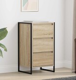 VidaXL Dressoir met lade Sonoma 42 x 36 x 75.5 cm Bewerkt hout