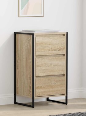 VidaXL Dressoir met lade Sonoma 42 x 36 x 75.5 cm Bewerkt hout