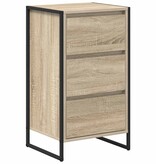 VidaXL Dressoir met lade Sonoma 42 x 36 x 75.5 cm Bewerkt hout