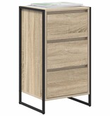 VidaXL Dressoir met lade Sonoma 42 x 36 x 75.5 cm Bewerkt hout