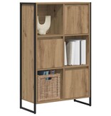 VidaXL Boekenkast Ambachtelijk eiken 68 x 30 x 108.5 cm Bewerkt hout