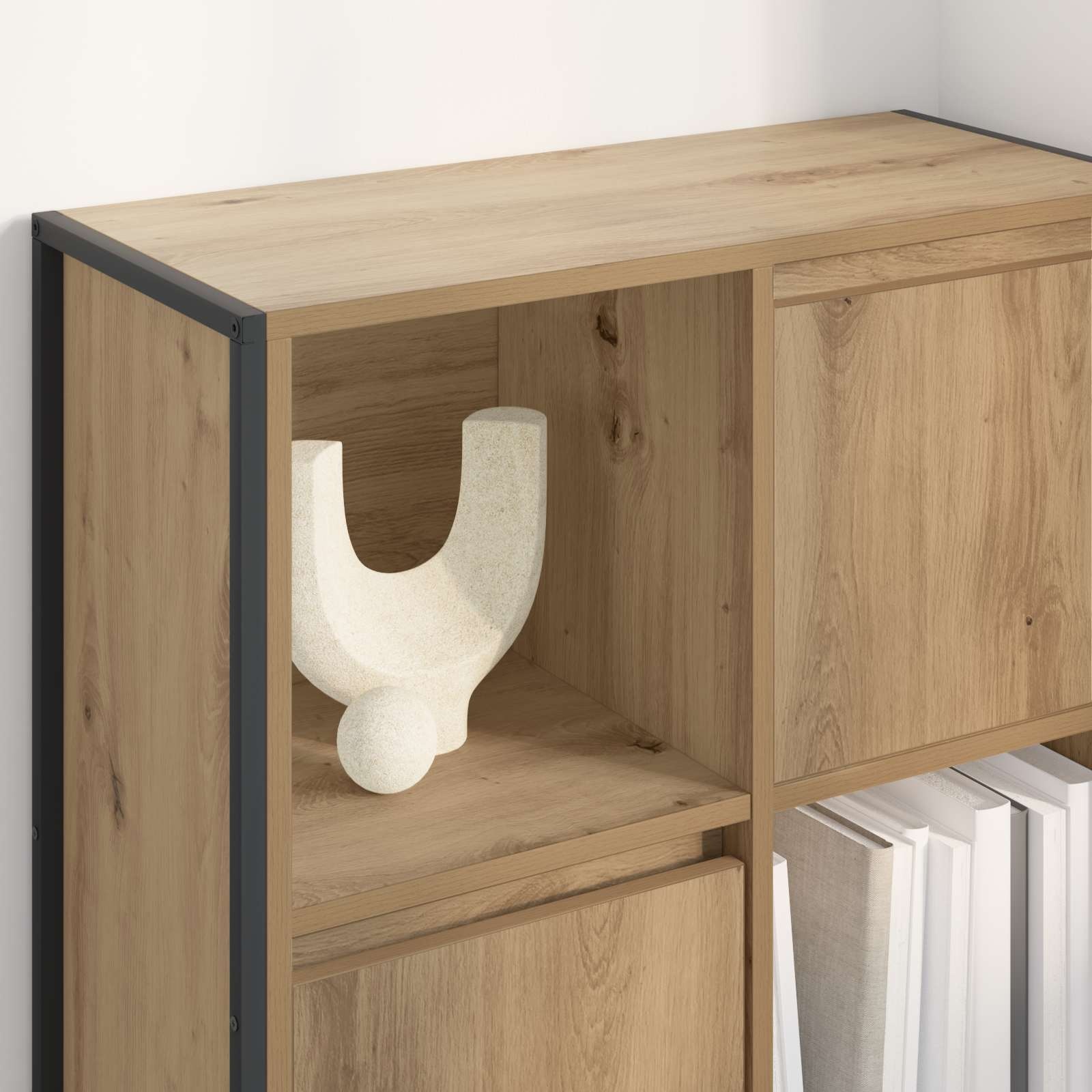 VidaXL Boekenkast Ambachtelijk eiken 68 x 30 x 108.5 cm Bewerkt hout