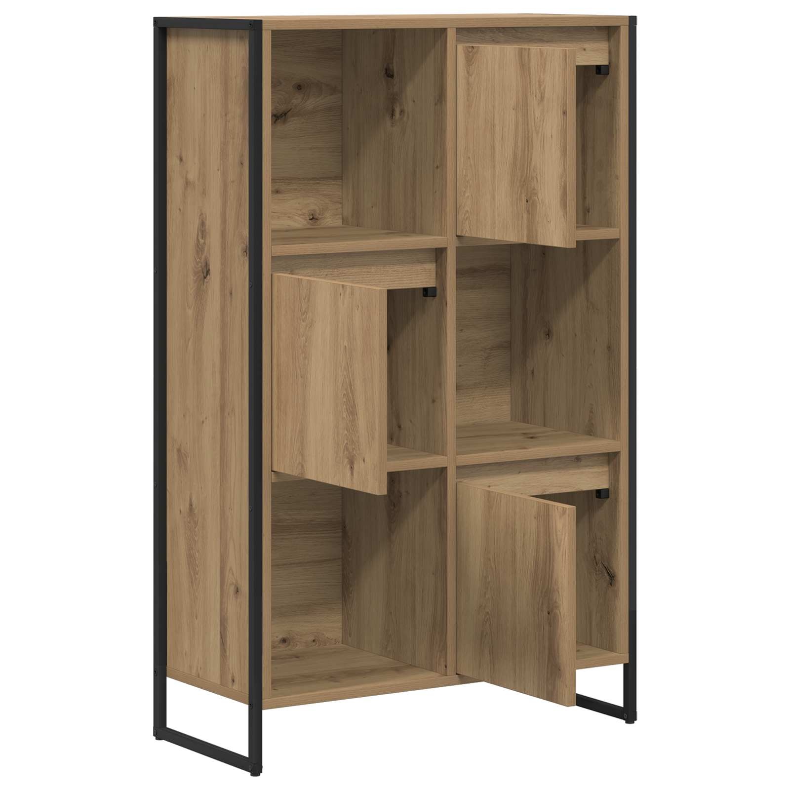 VidaXL Boekenkast Ambachtelijk eiken 68 x 30 x 108.5 cm Bewerkt hout