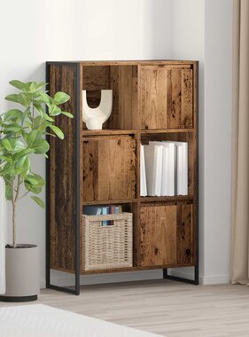 VidaXL Boekenkast Oud Hout 68 x 30 x 108.5 cm Bewerkt hout