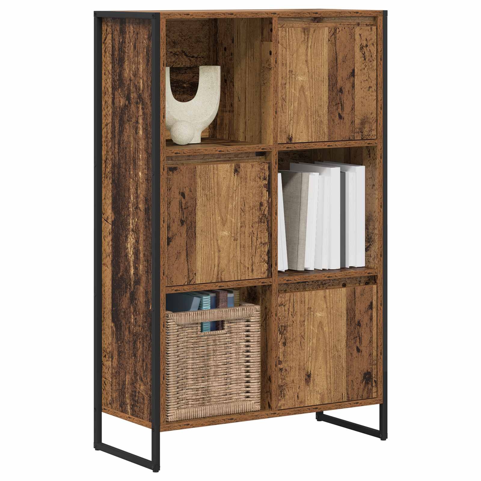 VidaXL Boekenkast Oud Hout 68 x 30 x 108.5 cm Bewerkt hout