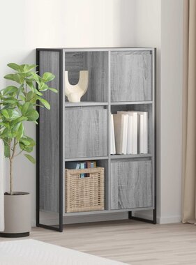 VidaXL Boekenkast Grijs Sonoma 68 x 30 x 108.5 cm Bewerkt hout
