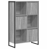 VidaXL Boekenkast Grijs Sonoma 68 x 30 x 108.5 cm Bewerkt hout