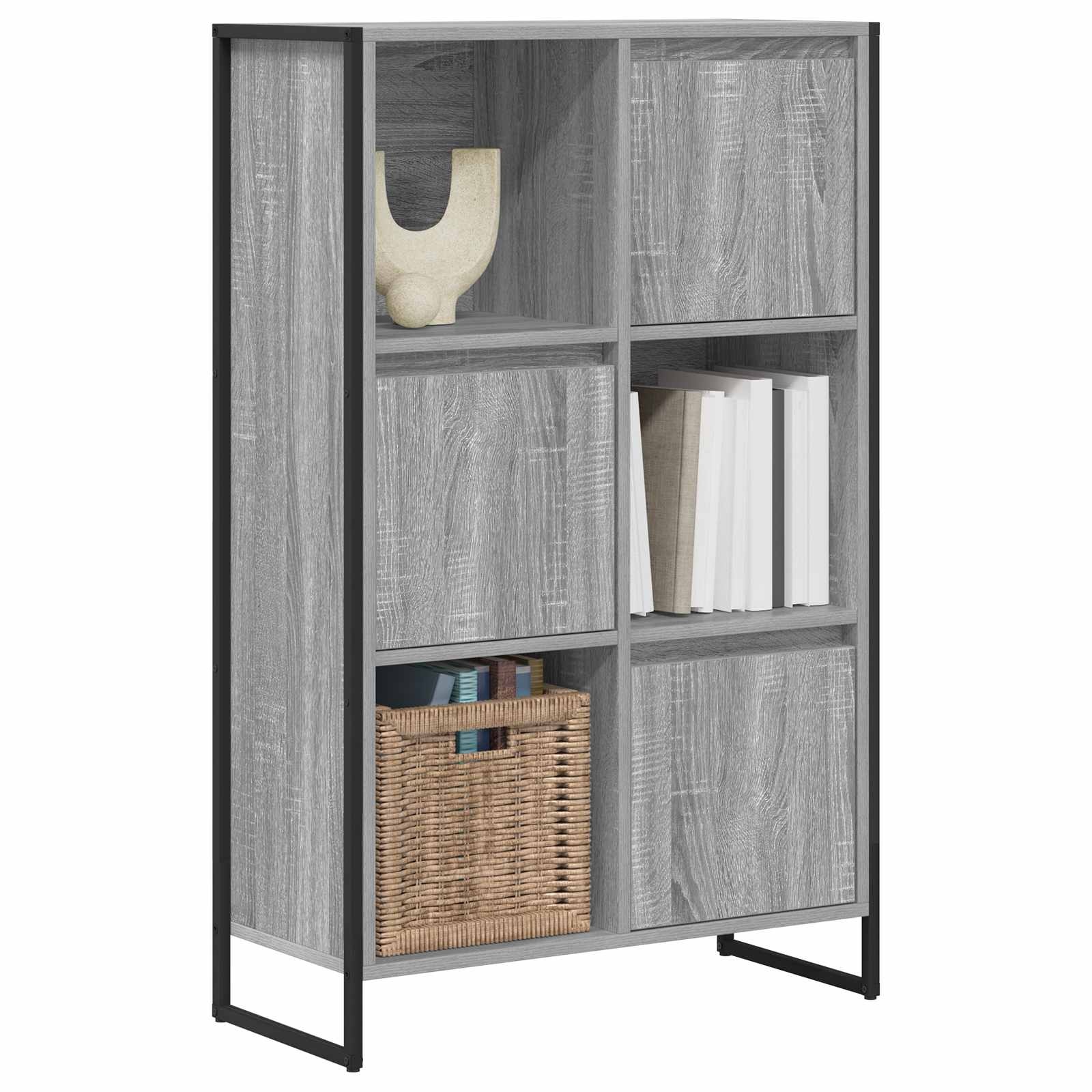 VidaXL Boekenkast Grijs Sonoma 68 x 30 x 108.5 cm Bewerkt hout
