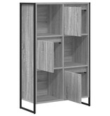 VidaXL Boekenkast Grijs Sonoma 68 x 30 x 108.5 cm Bewerkt hout