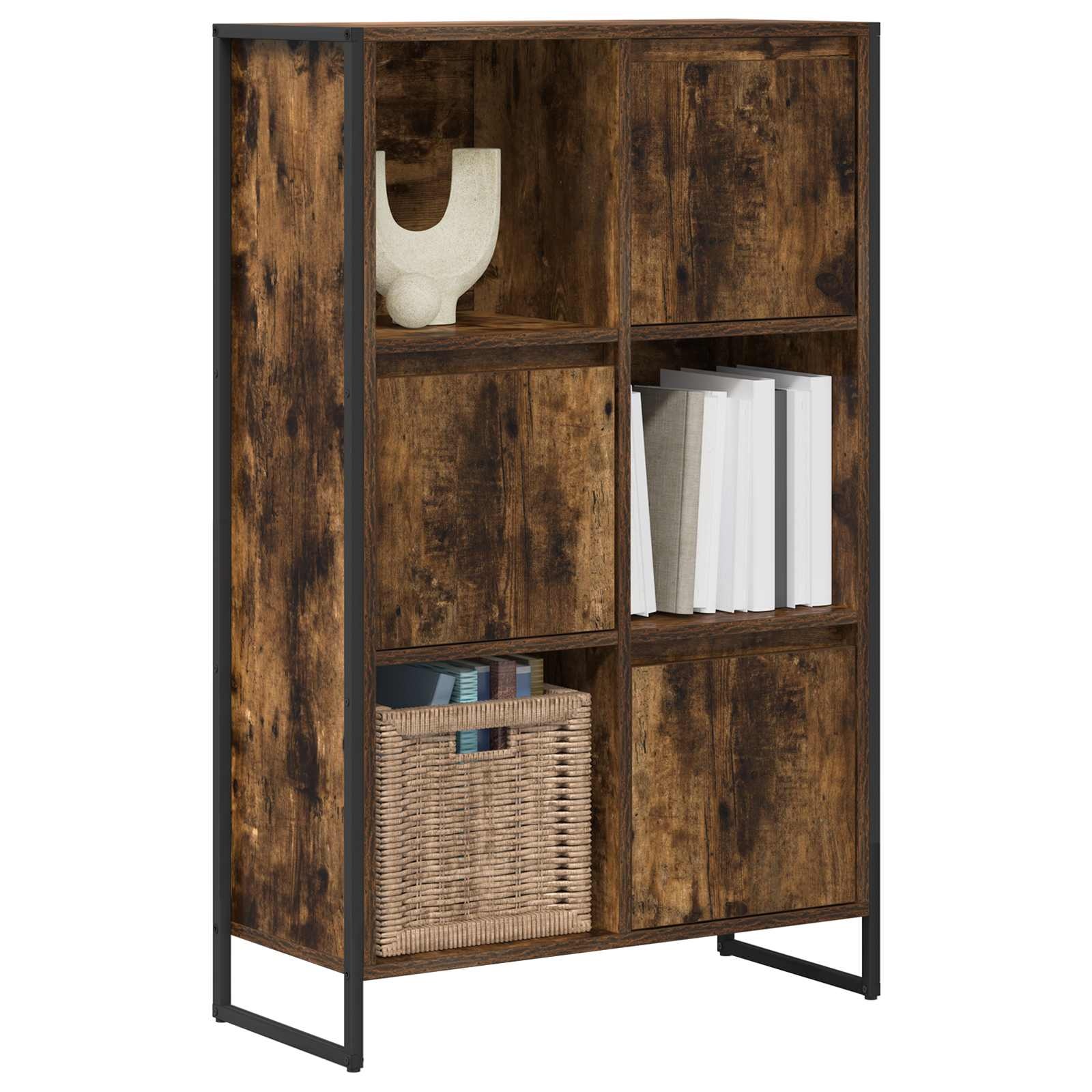 VidaXL Boekenkast Rook Eik 68 x 30 x 108.5 cm Bewerkt hout