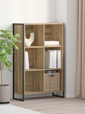 VidaXL Boekenkast Ambachtelijk eiken 99,5 x 30 x 108,5 cm Bewerkt hout