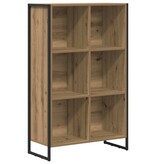 VidaXL Boekenkast Ambachtelijk eiken 99,5 x 30 x 108,5 cm Bewerkt hout
