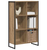 VidaXL Boekenkast Ambachtelijk eiken 99,5 x 30 x 108,5 cm Bewerkt hout