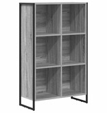 VidaXL Boekenkast Grijs Sonoma 99,5 x 30 x 108,5 cm Bewerkt hout